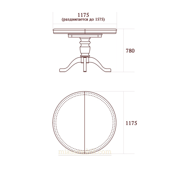 Схема сборки круглого стола