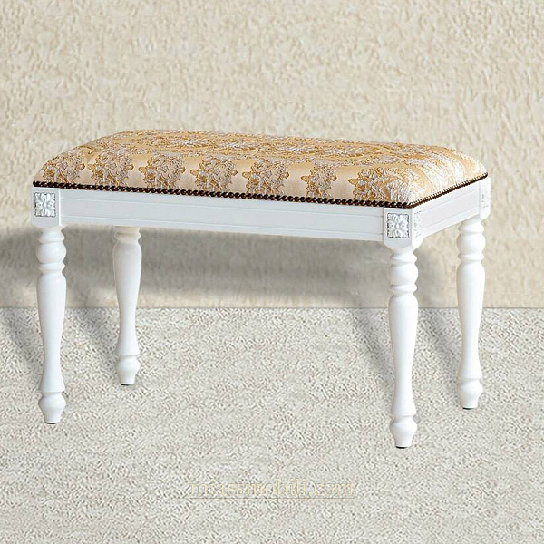 Банкетка мягкая двойная Luigi цвет белый Банкетка мягкая двойная Luigi цвет белый